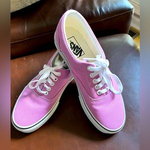 Women’s lavender Barbie pink Vans tennis shoes sneakers size 8 - Men’s 6.5